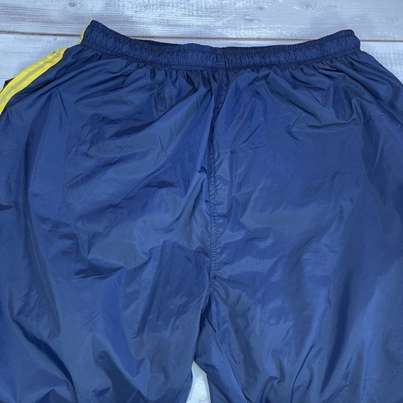 Vintage Spalding Athletic Men's XL Navy Yellow Convertible‎ Track Pants - Picture 4 of 11